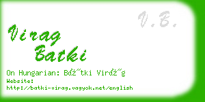 virag batki business card